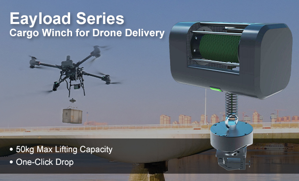 Eayload Series Reliable Cargo Winch for Drone Delivery
