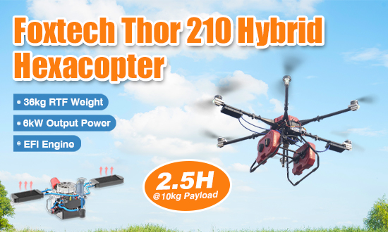 Foxtech Thor 210 Hybrid hexacopter