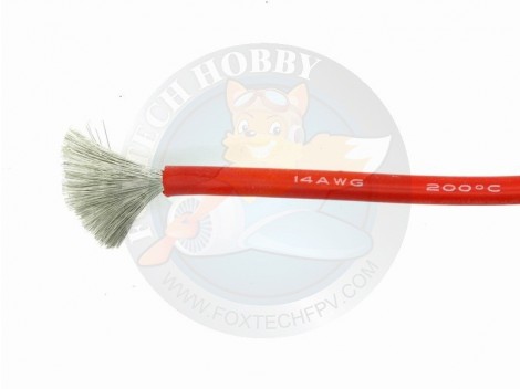 14 AWG Silicon Cable Red 1m