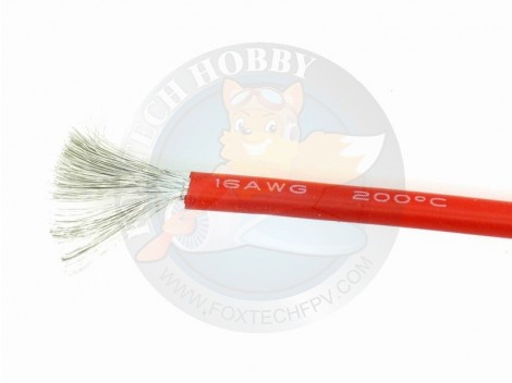 16AWG Silicon Cable Red 1m