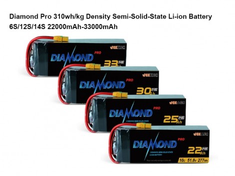 Diamond Pro 310wh/kg High Energy Density Semi-Solid-State Li-ion Battery
