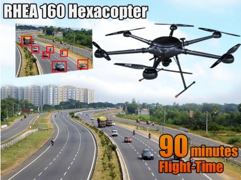 RHEA 160 Hexacopter Pixhawk Cube Orange RTF Combo (U8)