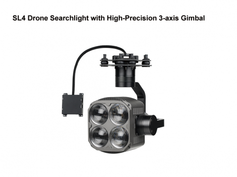 SL4 Drone Searchlight with High-Precision 3-axis Gimbal