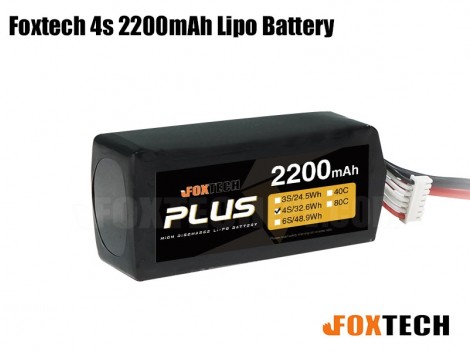 Foxtech 4S 2200mAh Lipo Battery for RC Multicopter/Helicopter/Plane