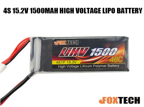 Foxtech 4S 15.2V 1500mAh High Voltage Lipo Battery
