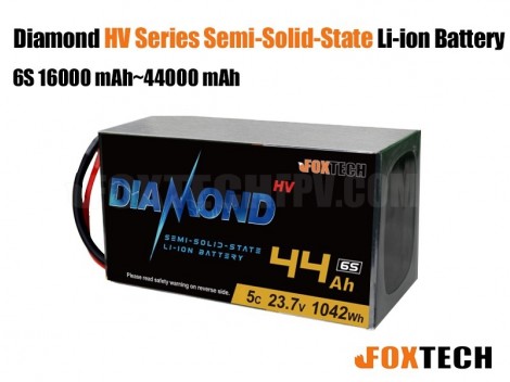 Diamond 4.45V Series Semi-solid-state Li-ion battery 6S 16000 mAh~44000 mAh