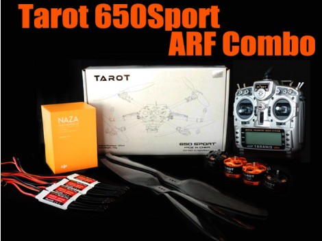Tarot 650Sport Folding Quadcopter ARF Combo