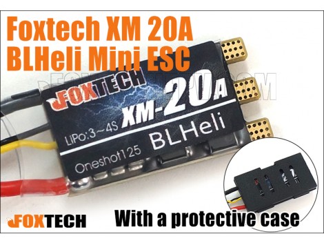 Foxtech XM 20A BLHeli Mini ESC(with protective case)