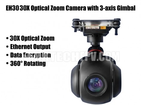 EH30 30X Optical Zoom Camera with 3-Axis Gimbal