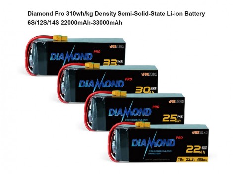 Diamond Pro 310wh/kg High Energy Density Semi-Solid-State Li-ion Battery