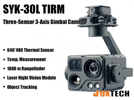 SYK-30L TIRM Triple-Sensor 3-Axis Gimbal Camera