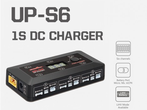 Ultra Power UP-S6 6X1S LiPo/LiHV DC Charger