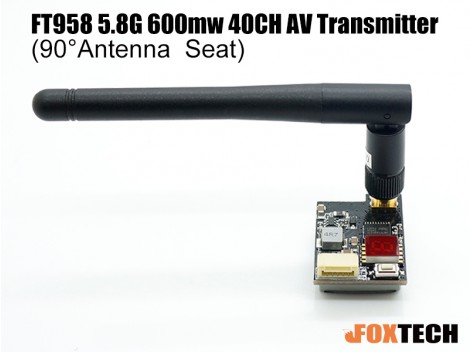 FT958 5.8G 600mw 40CH AV Transmitter(90°Antenna  Seat) 