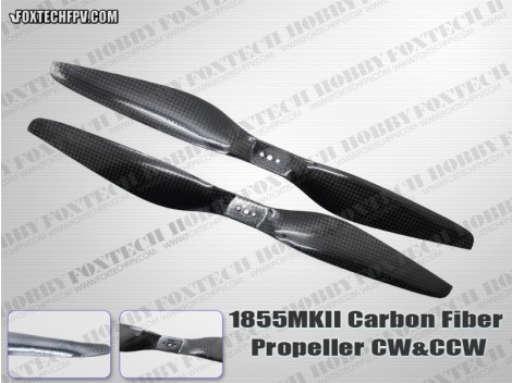 1855 MKII Carbon Fiber Propeller CW&CCW