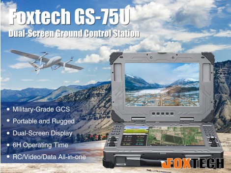 Foxtech GS-75U Dual-Screen Ground Control Station