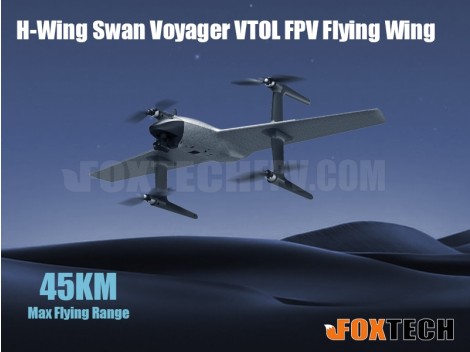 H-Wing Swan Voyager VTOL FPV Flying Wing