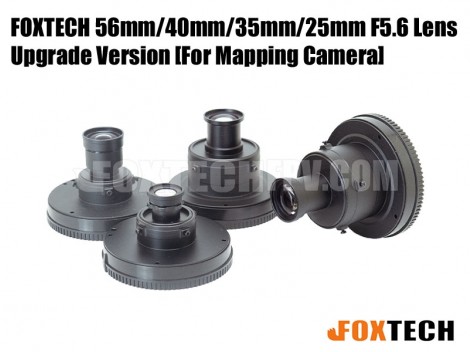FOXTECH 56mm/40mm/35mm/25mm F5.6 Lens for Mapping Camera-Upgrade Version