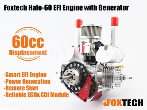 Foxtech Halo-60 EFI Engine with Generator