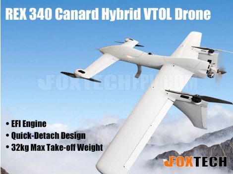 Foxtech REX 340 Canard Hybrid VTOL Drone