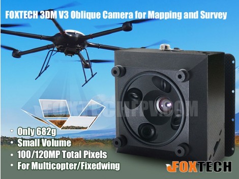 FOXTECH 3DM V3 Oblique Camera for Mapping and Survey