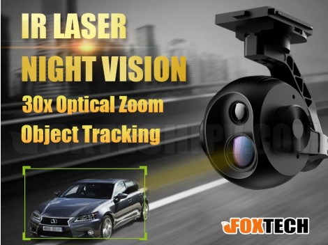 EH640L Dual Sensor IR Laser Night Vision 30x Optical Zoom Camera with 3-axis Gimbal