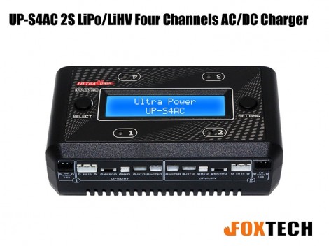 Ultra Power UP-S4AC 2S LiPo/LiHV Four Channels AC/DC Charger