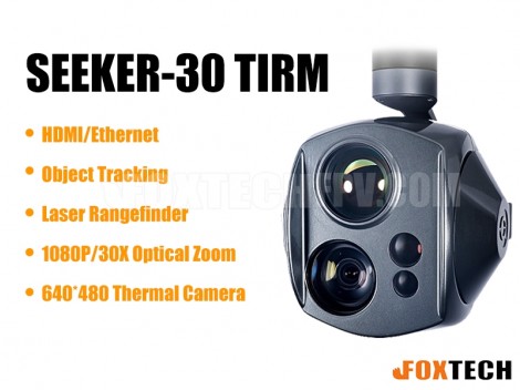 SEEKER-30 TIRM Dual-Sensor Laser Rangefinder 30X Zoom Camera with 3-axis Gimbal