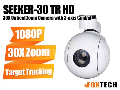 FOXTECH SEEKER-30 TR 30X Optical Zoom Camera with 3-axis Gimbal-Free Shipping