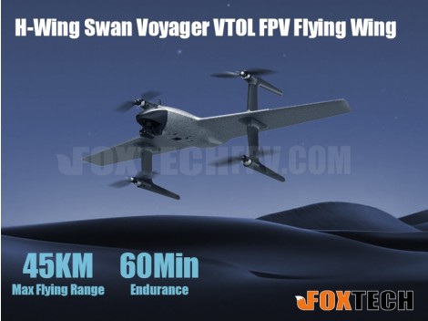 H-Wing Swan Voyager VTOL FPV Flying Wing
