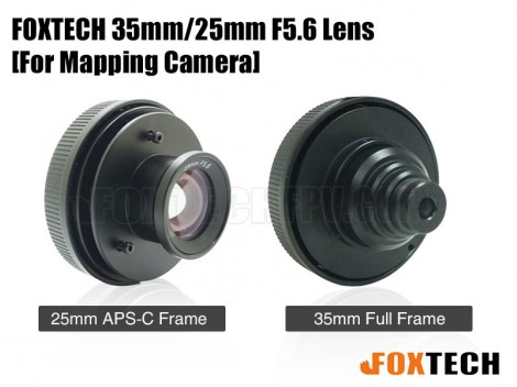 FOXTECH 35mm/25mm F5.6 Lens for Mapping Camera