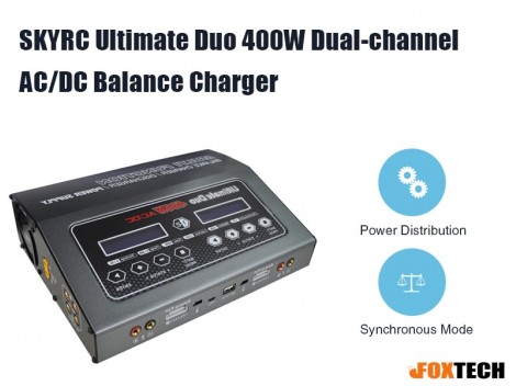 SKYRC Ultimate Duo 400W Dual-channel AC/DC Balance Charger