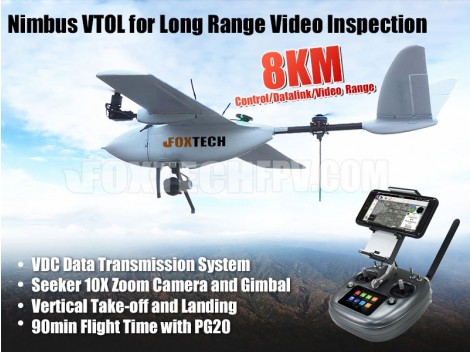 Nimbus VTOL for Long Range Video Inspection