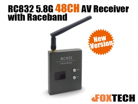 5.8G 48CH FPV  Wireless AV Receiver(RC832)