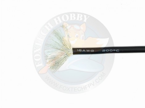 16AWG Silicon Cable Black 1m