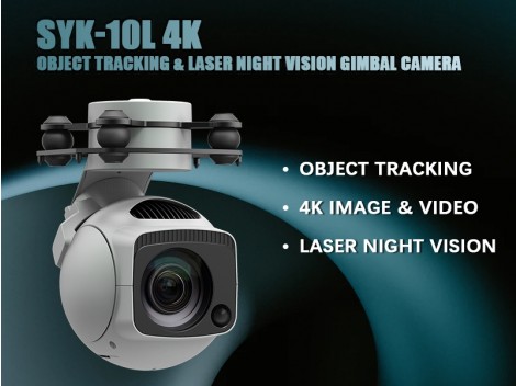 Foxtech SYK-10L 4K Object Tracking & Laser Night Vision Gimbal Camera