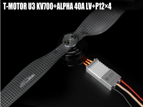 T-MOTOR U3 KV700+ALPHA 40A LV+P12x4