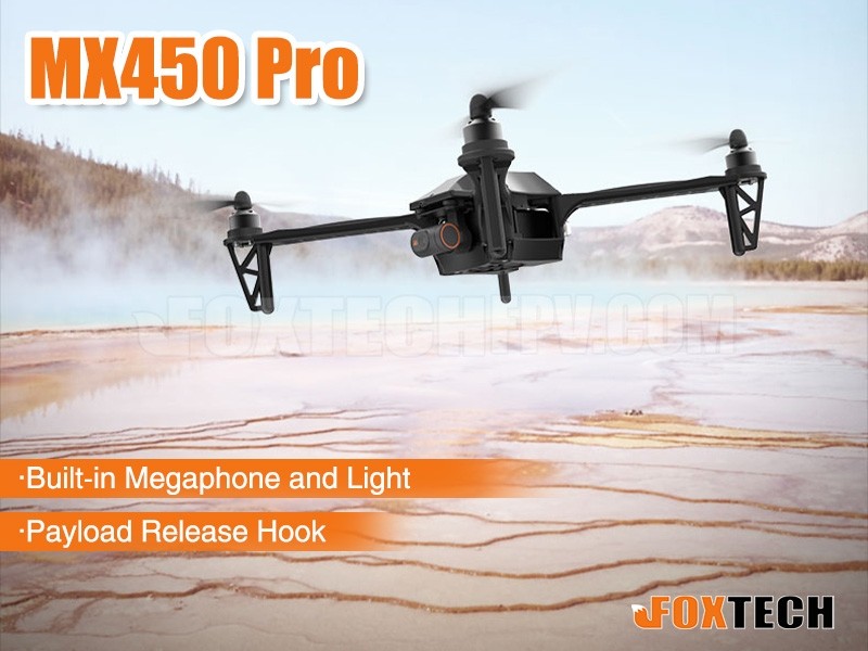 MX450 Pro for training with built-in megaphone, light and cargo release ...