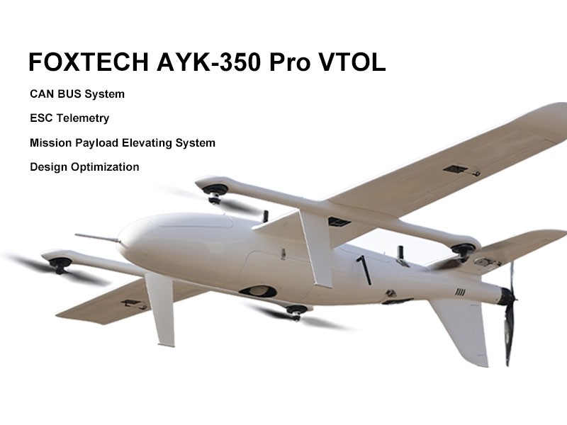 Foxtech AYK350 Pro VTOL HighPerformance Drone for Inspection