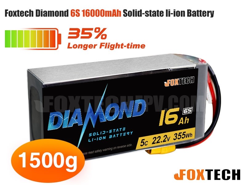 Foxtech Diamond 6S 22000mAh 16000mAh 27000mAh 30000mAh Solidstate Li