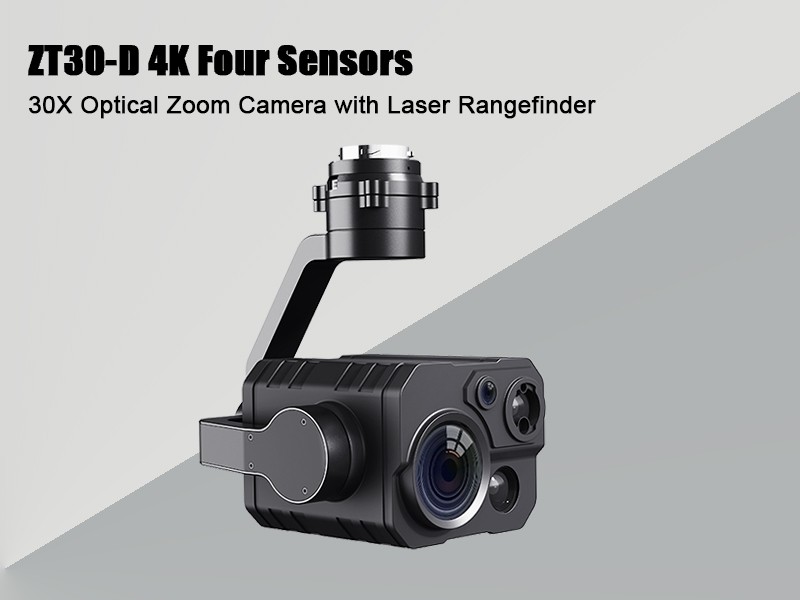 Four Sensors Zoom Camera 4K EO/IR Laser Rangefinder with 3axis Gimbal