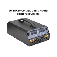 U4-HP 2400W 25A Dual Channel Smart Battery Charger