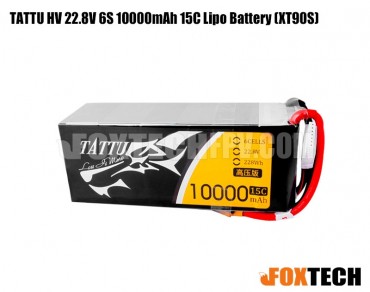 TATTU HV 22.8V 6S 10000mAh 15C Lipo Battery (XT90S)