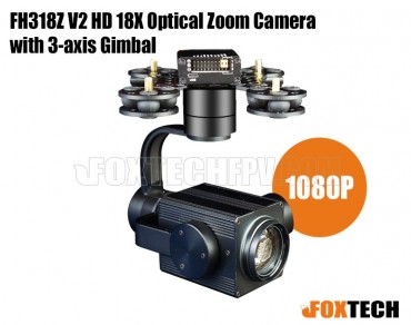 FH318Z V2 HD 18X Optical Zoom Camera with 3-axis Gimbal- Free Shipping