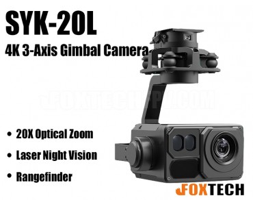 Foxtech SYK-20L Laser Night Vision 4K Camera with 3-Axis Gimbal