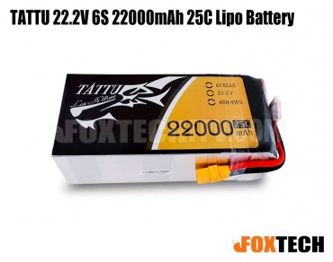 TATTU 22.2V 6S 22000mAh 25C Lipo Battery