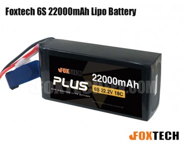 Foxtech 6S 22000mAh Lipo Battery for RC Multicopter/Helicopter/Plane
