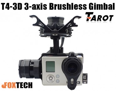 Tarot T4-3D 3-Axis Brushless Gimbal For Gopro Hero3/Hero4(TL3D01/TL3D02)