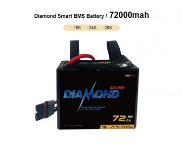Diamond Smart Series BMS Semi-Solid-State Li-ion Battery for Drones, Robotics, and High-Power Applications