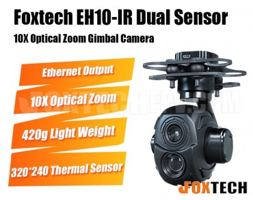Foxtech EH10-IR Dual Sensor 10X Optical Zoom Gimbal Camera