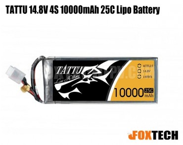 Tattu 14.8V 4S 10000mAh 25C Lipo Battery